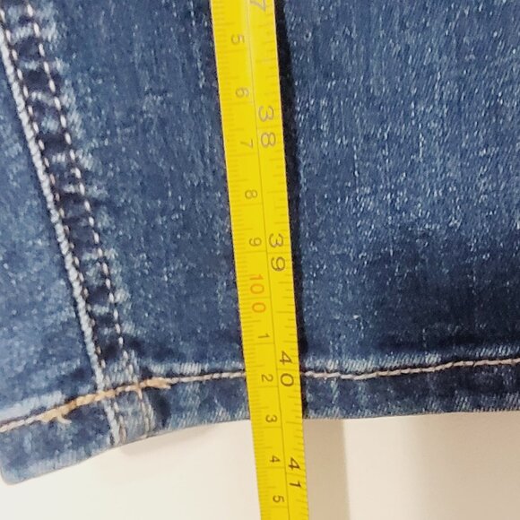 R Jeans Women's Blue Cotton Blend The Curvy Super High Rise Skinny Jean Size 34 - Picture 10 of 13